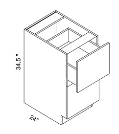 2 Drawer Base Cabinet