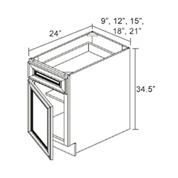 Single Door Single Drawer Bases