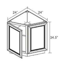 Base End Angle Cabinet