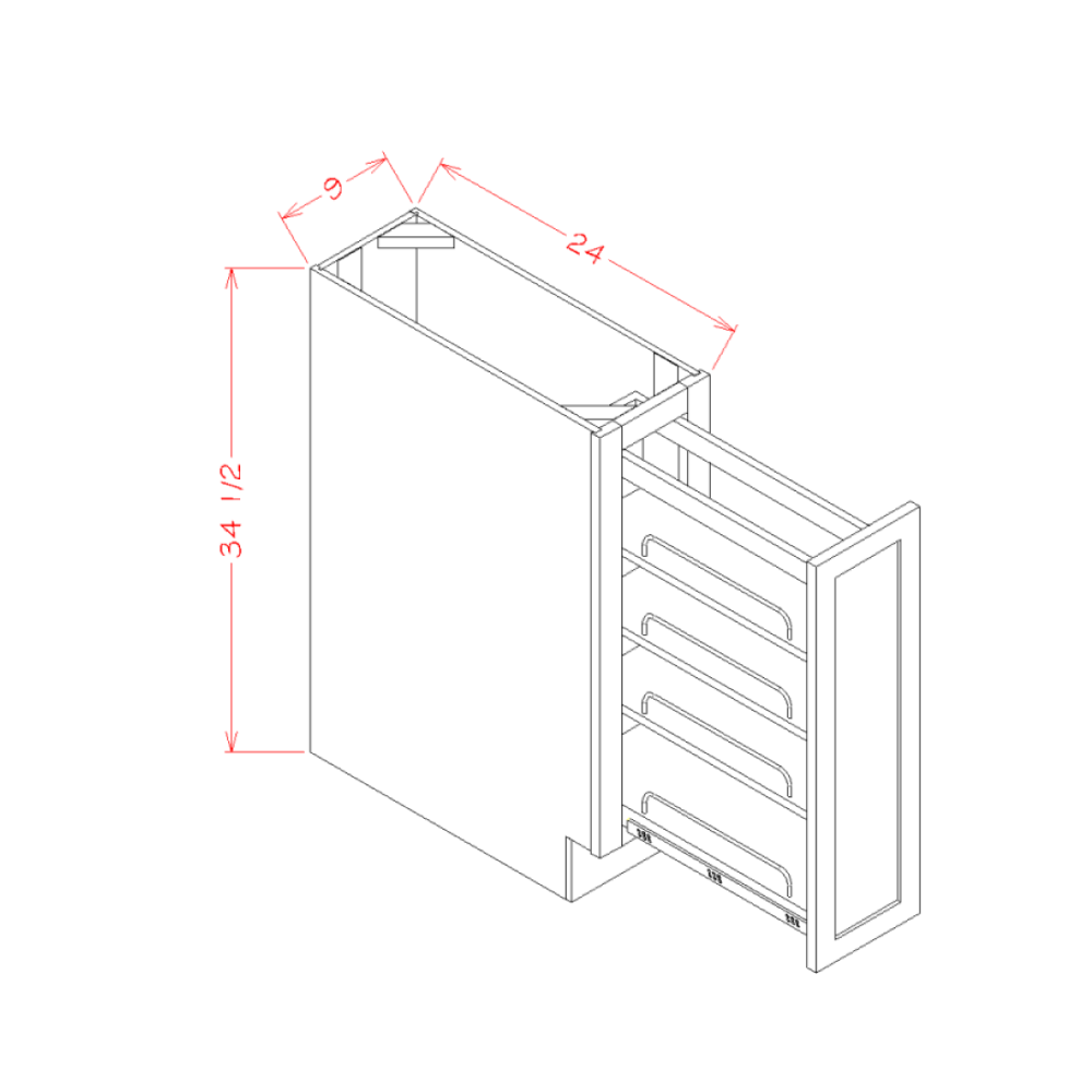 Pullout Organizer Shelf Base Kit