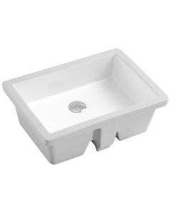 Ceramic Square Undermount Sink 19 1/2"L x 14"W x 6 13/16"H