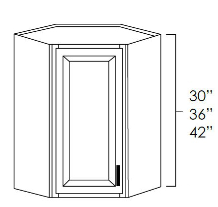 Diagonal Corner Wall Cabinet