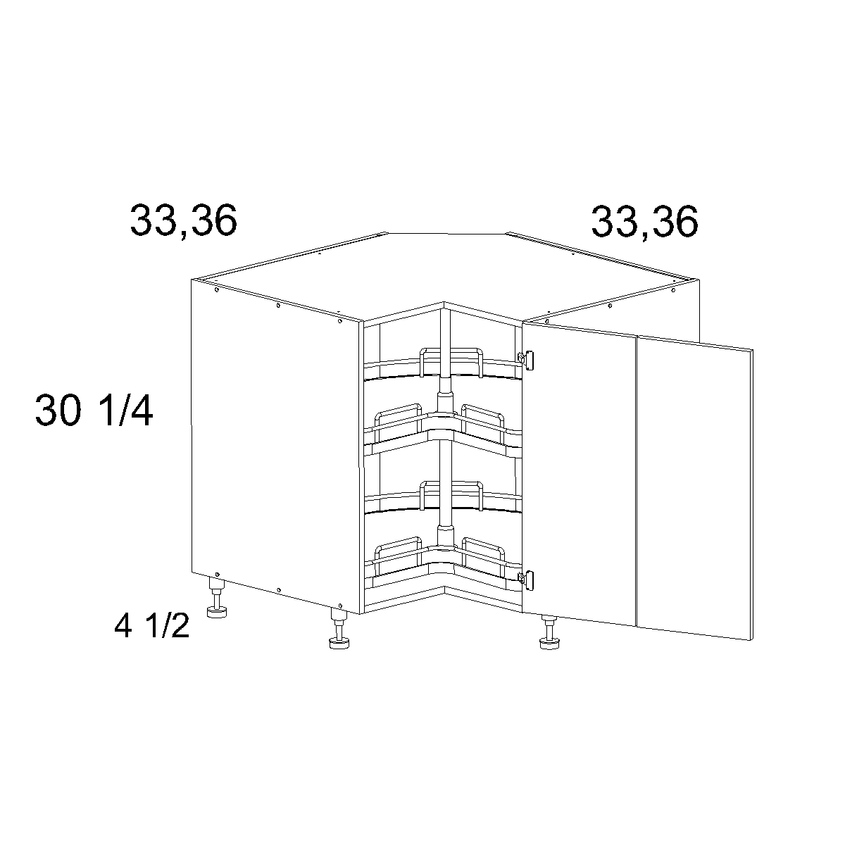 Base Easy Reach with Lazy Susan