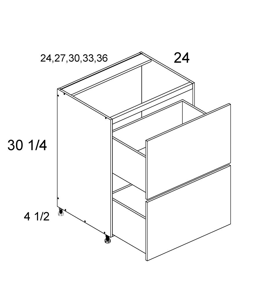 Two Drawer Range Base