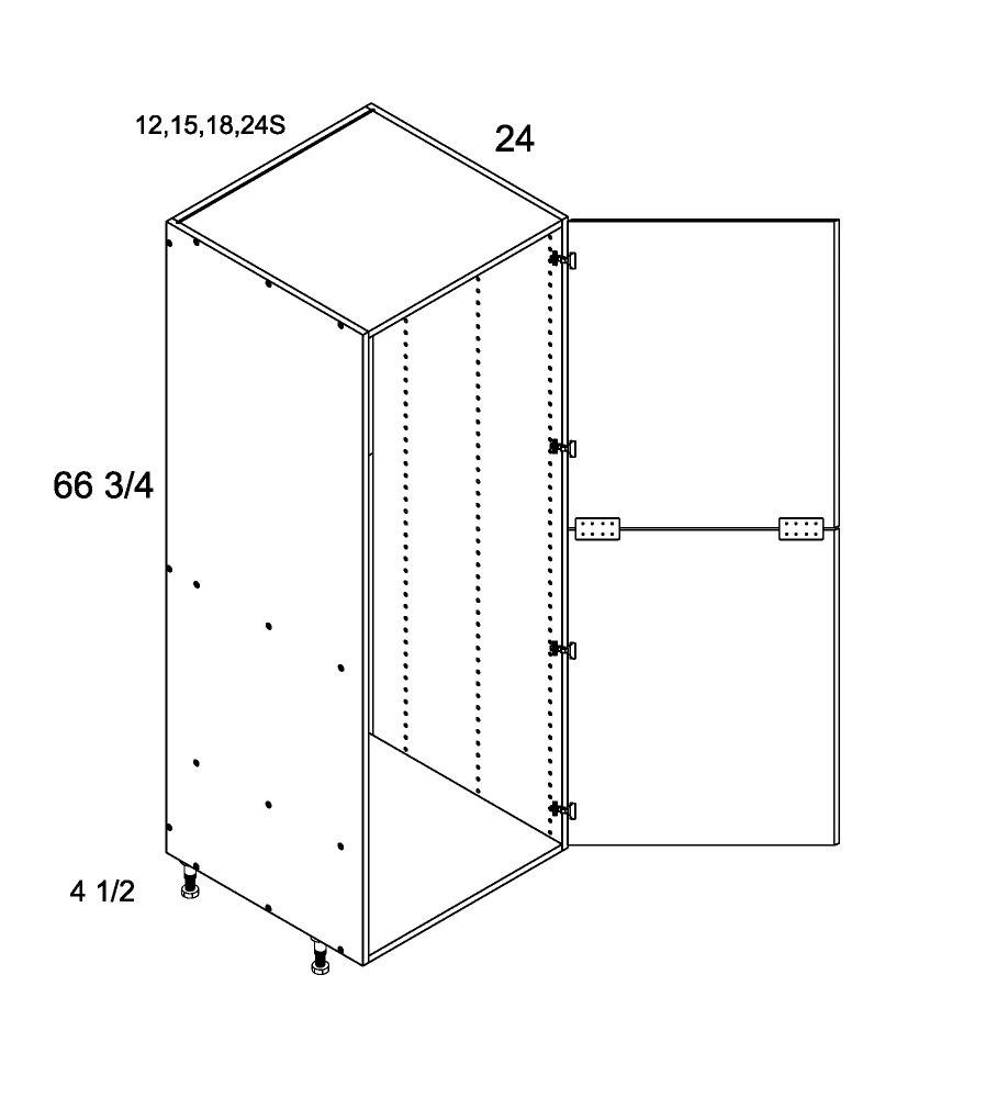 Tall Open Utility with Two Door