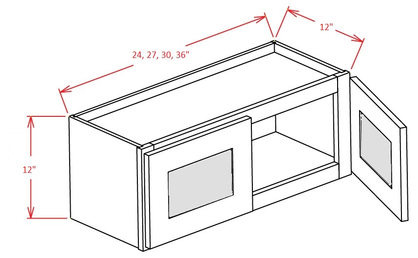 Double Door Stacker Wall Cabinests