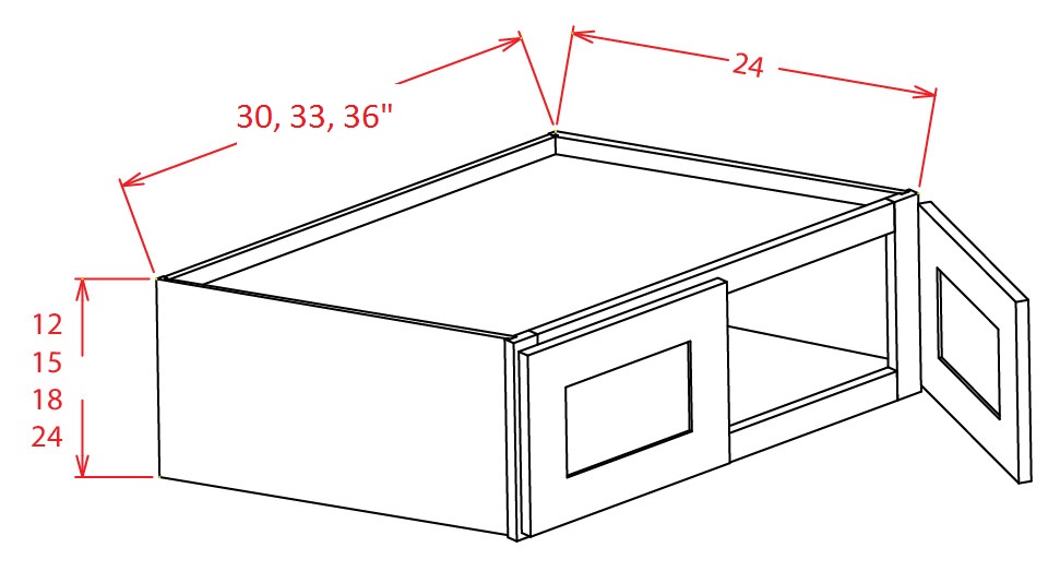 Refrigerator Wall Cabinets - 30