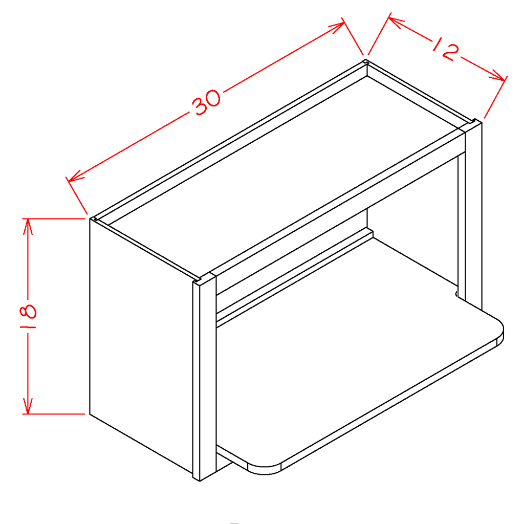 Wall Microwave Cabinet