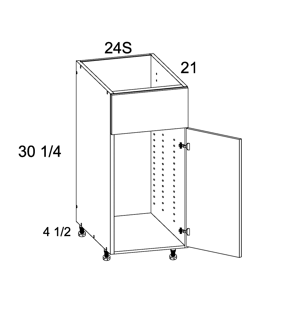 Vanity Sink Base False Front Single Door