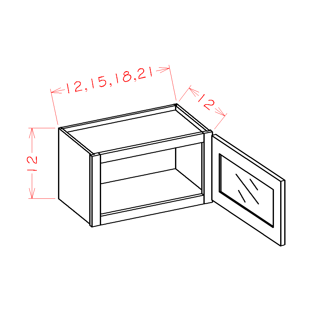 Single Door Stacker Wall Cabinets