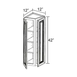 Wall End Angle Cabinets-2 Door 3 Shelves