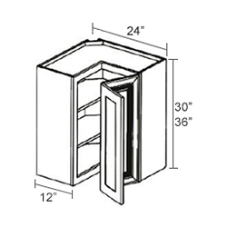 Wall Lazy Susan-2 Shelf